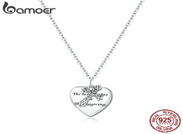 Foto van Sieraden bamoer 925 sterling silver luxury vine cross chain necklace for women jewelry 2020 new bijo