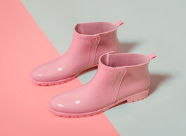 Foto van Schoenen 2020 rain boots soft fashion color waterproof shoes keep warm and velvet high quality winte