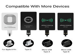 Foto van Telefoon accessoires qi wireless charging receiver for iphone 7 6s plus 5s micro usb type c universa
