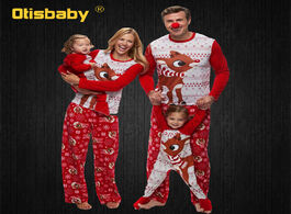 Foto van Baby peuter benodigdheden christmas family matching pajamas set xmas elk romper dad son mom daughter