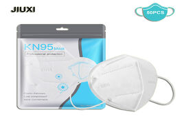 Foto van Beveiliging en bescherming 50 pcs kn95 personal disposable mask respiratory face protection against 