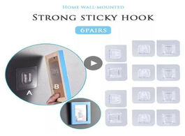 Foto van Huis inrichting double sided adhesive wall hook hooks hanger strong transparent suction cup sucker s