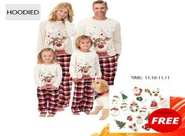 Foto van Baby peuter benodigdheden family christmas pajamas set 2020 deer print matching clothes xmas gifts p