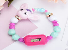 Foto van Horloge cartoon bracelet diy charm dress quartz clock girls fashion cat dog digital luxury colorful 
