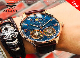 Foto van Horloge ailang original design watch men s double flywheel automatic mechanical fashion casual busin