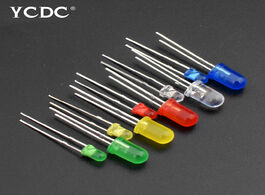 Foto van Lampen verlichting 100pcs lot 3mm 5mm 2 pins round green yellow red blue light led emitting diode be