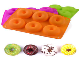Foto van Huis inrichting 3pcs lot circle cookie mold silicone doughnut moulds with 6 cavities non stick bakin