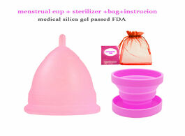 Foto van Schoonheid gezondheid medical grade silicone menstrual cup cleaning brush sterilizing for women mens