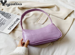 Foto van Tassen vintage crocodile baguette bags for women 2020 trendy handbag purse female luxury fashion des