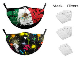 Foto van Beveiliging en bescherming mandala 3d flower print face mask for men women pm2.5 filter dust mouth w