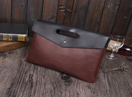 Foto van Tassen new arrived luxury brand men s clutch bag classic leather popular hit color male envelope ret