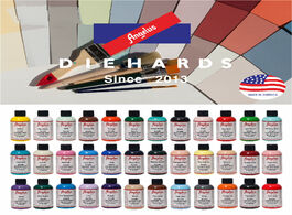 Foto van Huis inrichting 118ml bottle leather sneakers custom paint diy hand painted airbrush watercolor pigm