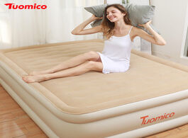 Foto van Meubels inflatable mattress double household outdoor air cushion bed sheet people increase folding p