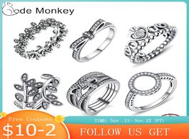 Foto van Sieraden codemonkey hot sale 100 925 sterling silver rings clear cz circle round lucky for women jew