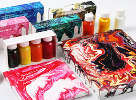 Foto van Huis inrichting 4 bottles of fluid painting paint set liquid acrylic silicone oil cell diy graffiti 