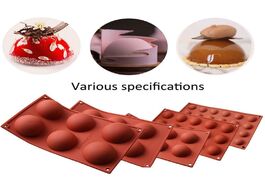 Foto van Huis inrichting semi circula sphere silicone mold for cake pastry baking chocolate candy fondant bak