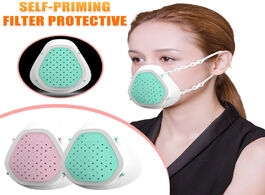 Foto van Beveiliging en bescherming pm2.5 silicone filter respirator colorful variety design leisurely sports