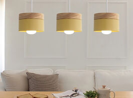 Foto van Lampen verlichting nordic simplicity e27 led chandelier modern iron and wood indoor bedroom living r