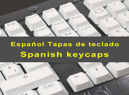 Foto van Computer spanish keycaps for mechanical keyboard compatible with mx switches double shot support led