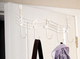 Foto van Huis inrichting door back metal notes wall hooks kitchen bathroom organizer hanger with 5 hook