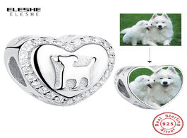 Foto van Sieraden 2019 new fashion 925 sterling silver custom photo dog bead charms fit women bracelet neckla