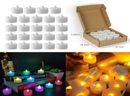 Foto van Lampen verlichting 24pcs led candle tea light battery powered lamp color simulation flame wedding ho