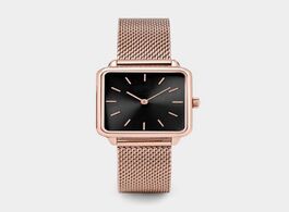 Foto van Horloge top brand square women bracelet watch gold luxury wrist watches for girl fashion quartz dres
