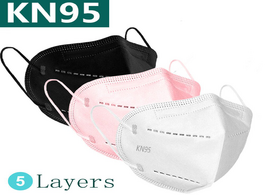 Foto van Beveiliging en bescherming kn95 dustproof anti fog and breathable face masks filtration mouth 5 laye