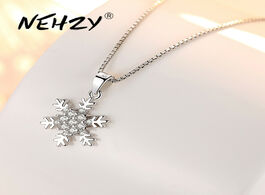 Foto van Sieraden nehzy 925 sterling silver women s fashion new jewelry high quality crystal zircon flower re