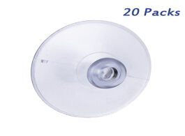 Foto van Huis inrichting 20 packs 45mm large suction cup plastic sucker pads mushroom head glass without hook