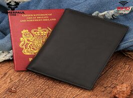 Foto van Tassen humerpaul top quality casual genuine leather male wallet luxury design passport card holder f