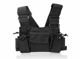 Foto van Beveiliging en bescherming hot!tactical vest nylon military chest pack pouch holster tactical harnes