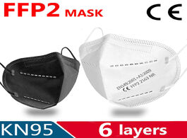 Foto van Beveiliging en bescherming 5 200 ffp2 mouth maskkn95 dust mask fp2 maske flu facial masks face anti 