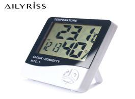 Foto van Schoonheid gezondheid eyelash lcd electronic digital thermometer indoor hygrometer with temperature 