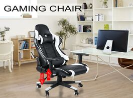 Foto van Meubels from de white 360 degree rotation gaming chair high back computer office with headrest lumba