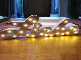 Foto van Huis inrichting personalized name led light sign door cover night bedroom decoration wall wedding la