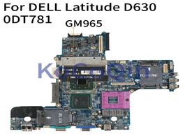 Foto van Computer kocoqin laptop motherboard for dell latitude d630 pp18l mainboard cn 0dt781 la 3301p gm965