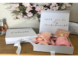 Foto van Huis inrichting personalized bridesmaid proposal gift box will you be my maid of honor custom weddin