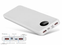 Foto van Telefoon accessoires qc 3.0 fast charging usb powerbank battery charger box led digital display ligh