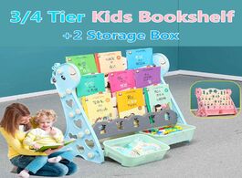 Foto van Meubels 3 4 tiers children bookshelf small kids kindergarten toy stationery storage books shelver ra