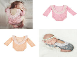 Foto van Baby peuter benodigdheden newborn photography props outfit lace girl romper jumpsuit photo shoot cos