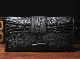 Foto van Tassen brand men s bag high quality soft leather clutch bags luxury crocodile pattern day clutches m