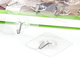 Foto van Huis inrichting sucker hooks cup strong wall 4pcs transparent hanger suction for kitchen holder bath