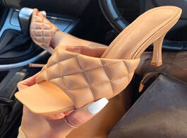 Foto van Schoenen summer women pumps comfort shoes high heels fish mouth sandals female slippers ladies plus 