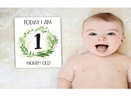 Foto van Baby peuter benodigdheden monthly cards sticker photography photo age shower registry gift