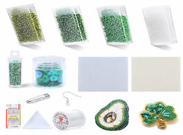 Foto van Sieraden a set seed bead embroidery kits sewing supplies non woven fabric jewelry making diy hand cr
