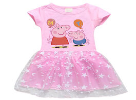 Foto van Speelgoed peppa pig baby girl dress summer princess short sleeve skirts clothes cute cotton party la
