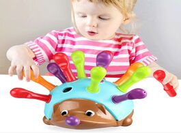 Foto van Speelgoed baby toys 13 24 months hedgehog sorter color stacking toy for kids early education learnin