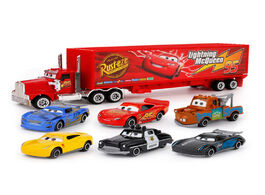 Foto van Speelgoed 7pcs set disney pixar cars 3 lightning mcqueen jackson storm cruz mater mack uncle truck 1
