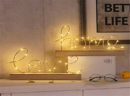 Foto van Huis inrichting bedroom decorative figurines ornaments valentine s birthday gift led lamp light love
